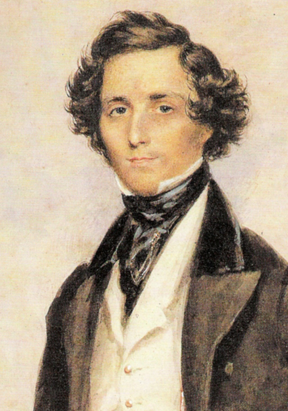 フェリックス・メンデルスゾーン　1839年に描かれた肖像画