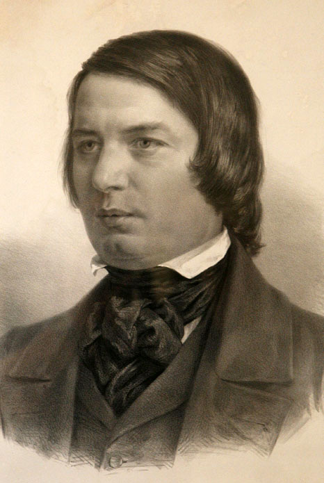 ロベルト・シューマン　アドルフ・フォン・メンツェルによる肖像画