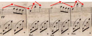 ピアノソナタ第2番Op.35第3楽章「葬送行進曲」中間部(フランス初版)