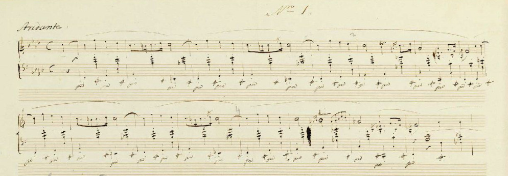 ショパンの自筆譜Op.55-1