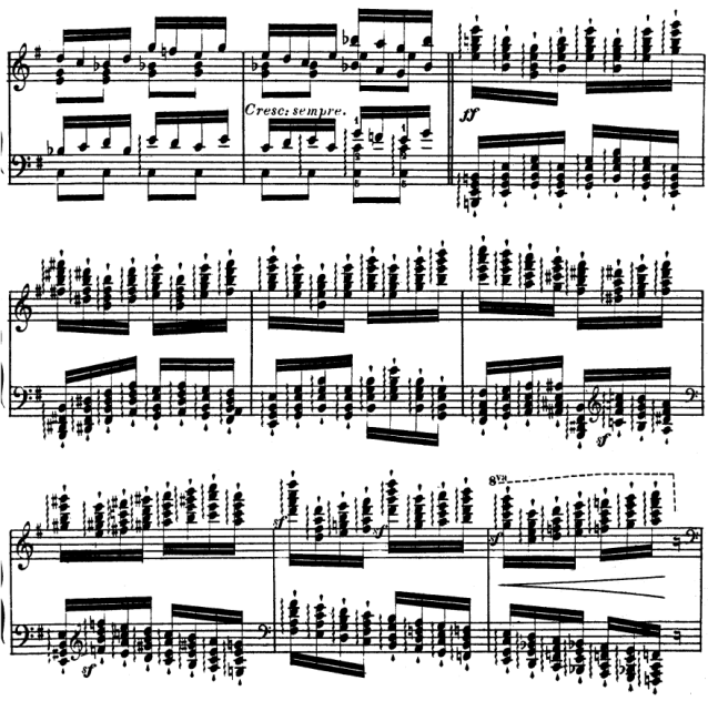 アルカン “短調による12の練習曲” 第12番『イソップの饗宴』の第25変奏